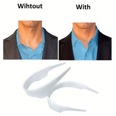 Invisible Collar Support Brace Adjustable Plastic Neckline Enhancer Shirt Suit