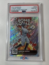 2022 Panini Donruss - Bomb Squad Aaron Judge #BS-6 Rapture. PSA GEM 10 🔥🔥