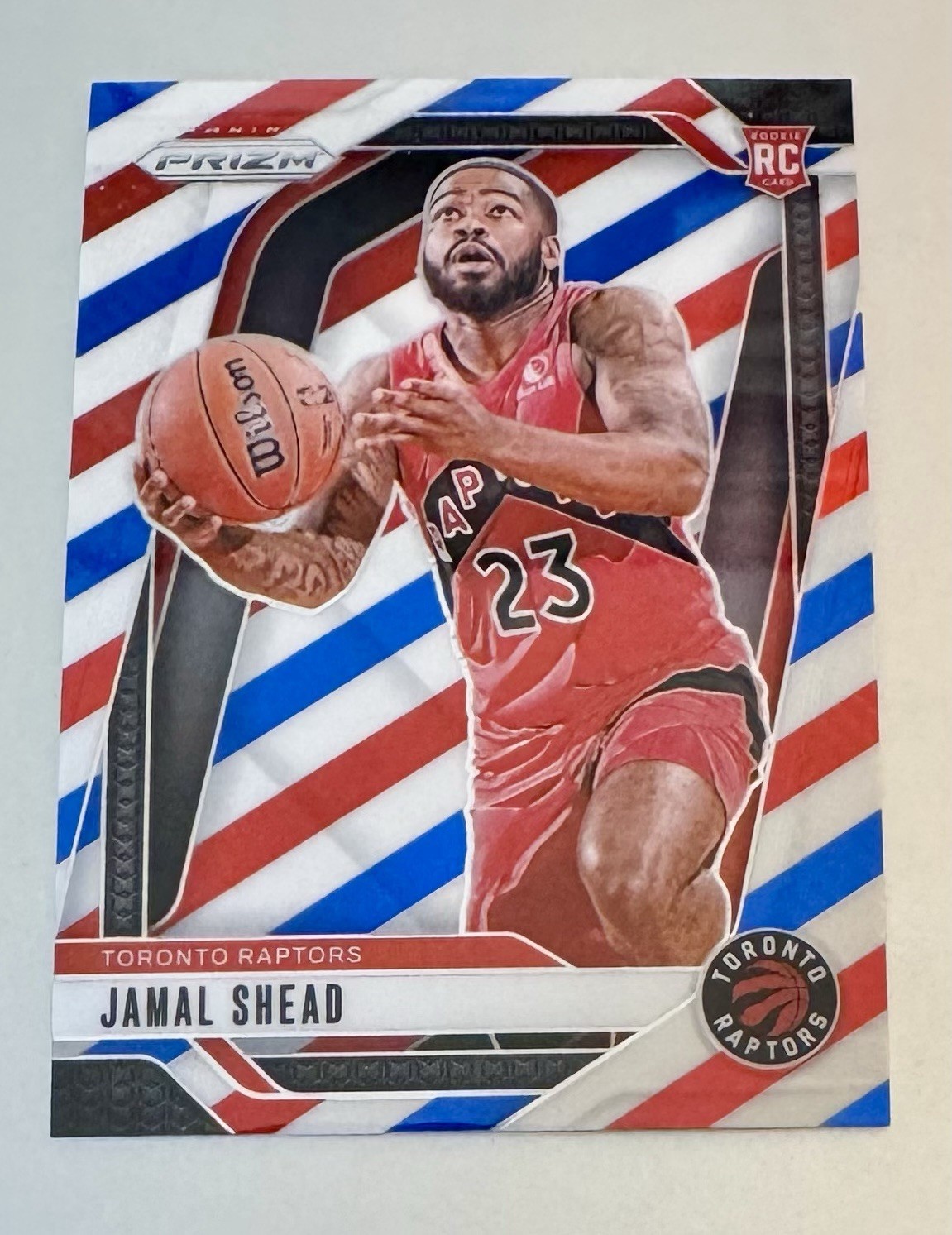2024-25 Panini Prizm Jamal Shead RED WHITE BLUE PRIZM #241 (RC) Rookie Card ⭐️