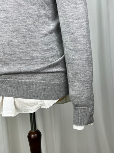 SUITSUPPLY Lightweight Crew-Neck CASHMERE & SILK Longsleeve Jumper - Tall Medium - Picture 8 of 12
