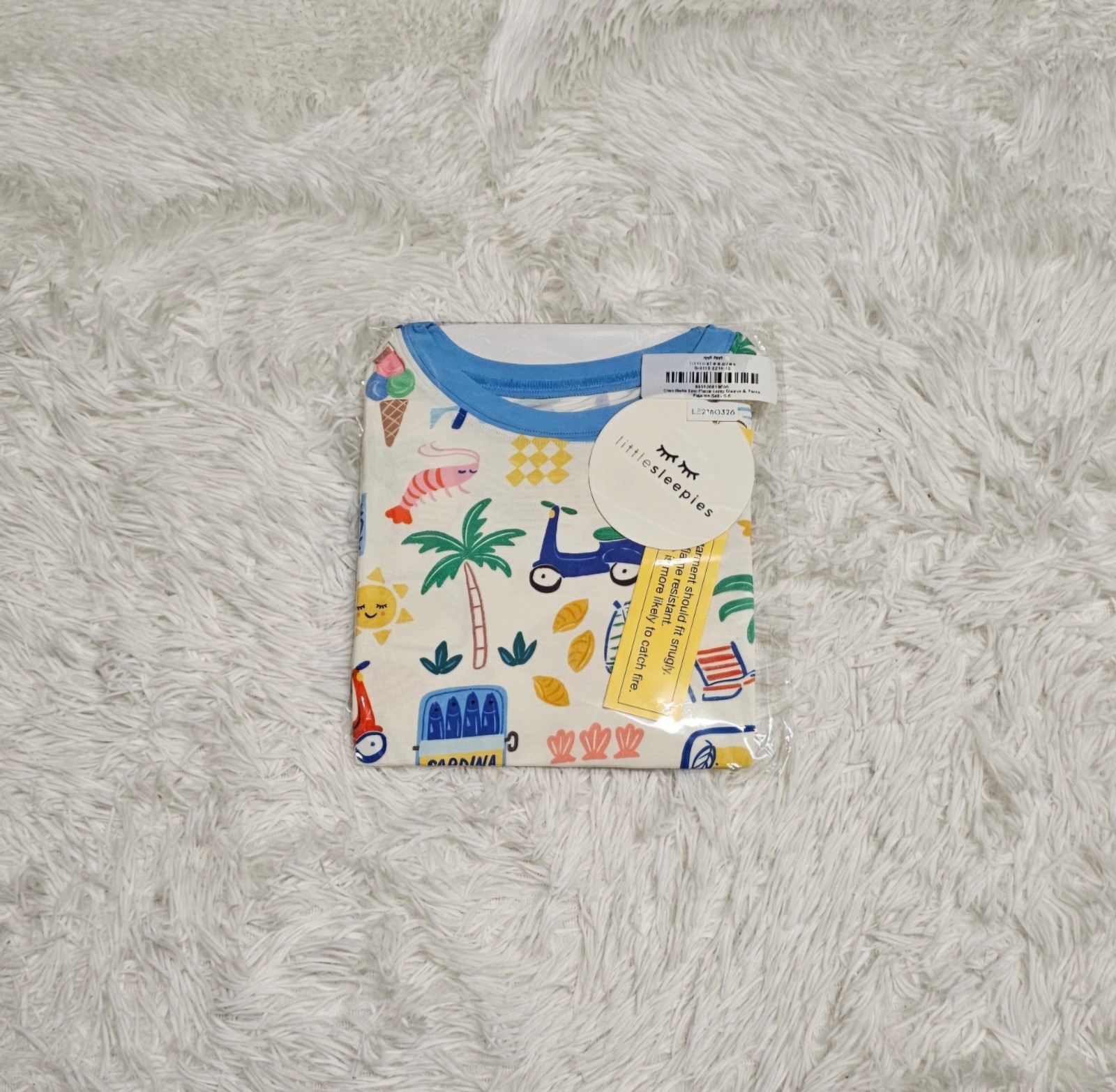 Little Sleepies CIAO BELLA Two Piece Pajamas SIZE 5/6 NIB NEW