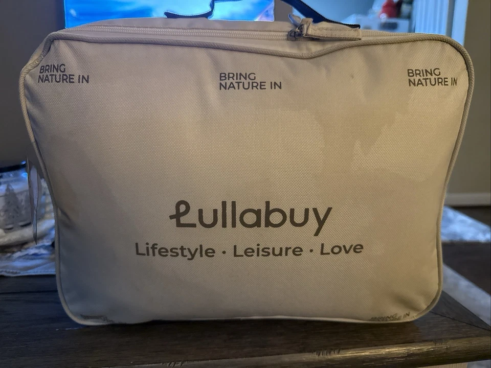 Juego de cama Lullabuy Queen (sábana ajustable 2 fundas funda nórdica). Negro, blanco Foto 2 de 4