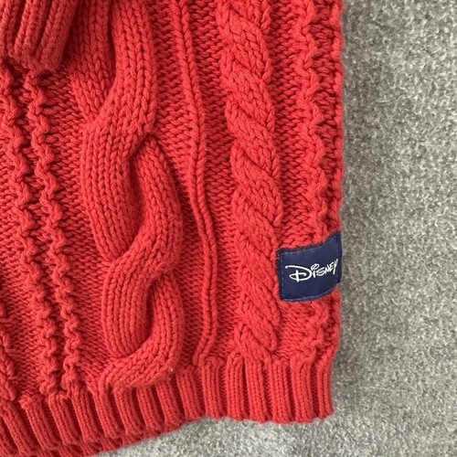 Suéter Disney Walt Disney World Pequeño Adulto Espíritu Rojo Jersey Cable Tejido Mickey - Imagen 9 de 11