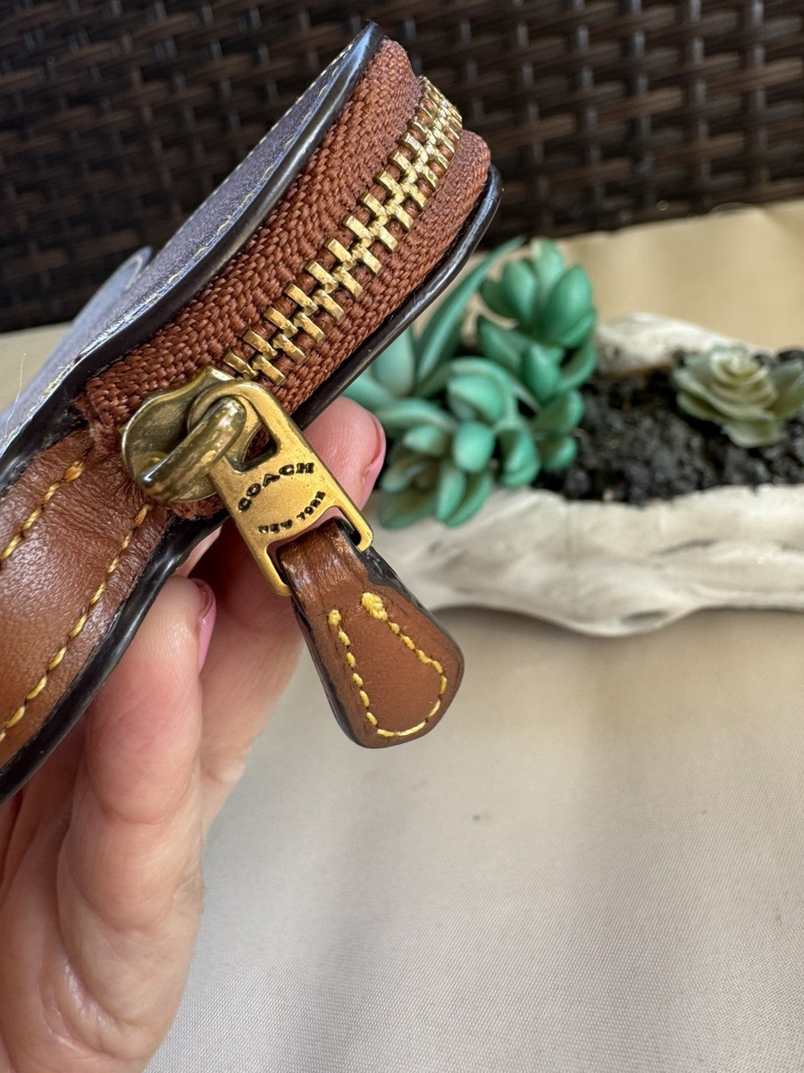 Coach Leather Butterfly Coin Case | eBay