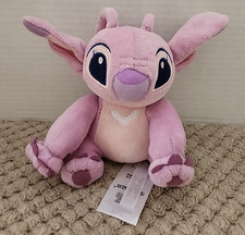 DISNEY STORE Lilo Stitch Angel Pink Alien 6" Plush Stuffed Animal Toy