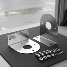 2 Pieces L Shape Lamp Bracket Universal Fit Stainless Steel Lamp Mount