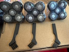 Black Cleaning Brushes and Replacement Heads Set for Electric Shaver