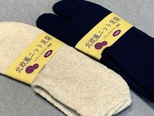 Scandinavianknit Tabi 2 Pair Set Natural Aran Pattern Casual Kimono Japan