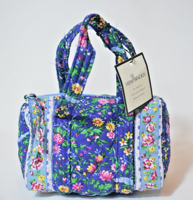 Vera Bradley Vintage Bluebird Duffle Mini Teeny Duffel NEW WITH TAGS 6x4