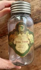 Vintage Cuban Violet Talcum Powder Small Glass Bottle Union Mfg. Co. New York