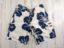 Vintage Abercrombie Fitch Board Shorts Mens Fits 30 Reversible Floral Striped