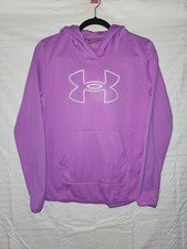 Under Armour Storm Loose ColdGear Fleece UA Logo Hoodie Sweatshirt Women's Med.