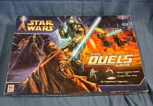 Vintage 2002 Milton Bradley Star Wars Epic Duels Board Game See Photos