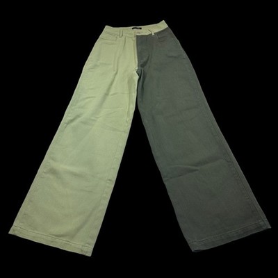 PAPERMOON Jenny Two-Tone High Rise Wide Leg Jeans