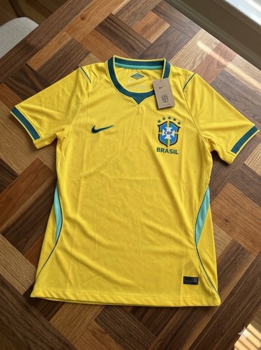 Nike Brazil National Team Soccer Jersey Shirt Yellow Green Brasil. M-XL