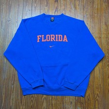 Vintage Florida Gators Nike Sweatshirt Mens Size XL Blue Swoosh Pullover 90s