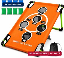 2026 Upgraded Arcade Style Cornhole Board with 8 Bean Bags 3x2 FT Regulation Cor
