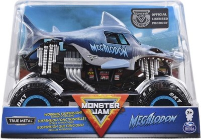 Monster Jam, Official Megalodon Monster Truck, Die-Cast Vehicle, 124 Scale