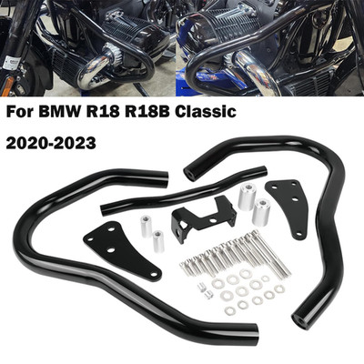 Black Highway Engine Guard Crash Bar For BMW R18 R18B Classic 2020-2023 2022