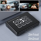 1080P 2 Channel HDMI Live Streaming Video Switcher Audio Mixing PIP 2 in 1 2 Out