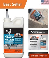 Durable Gray Concrete Crack Filler, 1.62 lb - Ready to Use, Fast Curing Formula