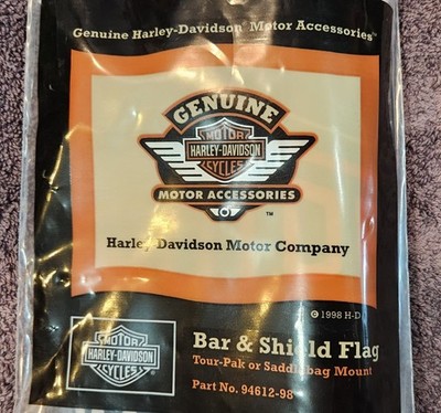 1998 Harley Davidson Motorcycle Bar & Shield Flag Tour-Pak Mount 94612-98