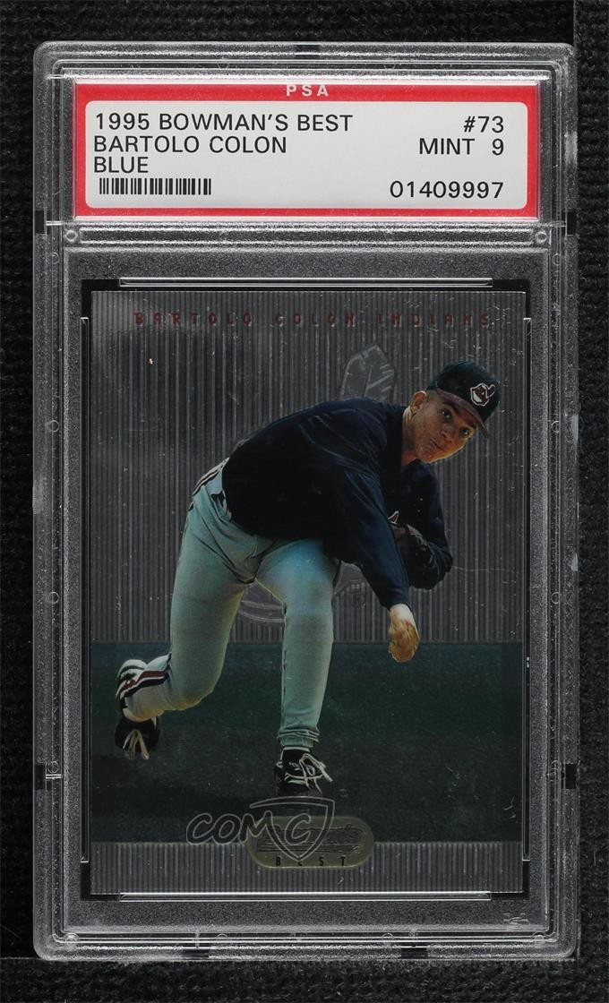 1995 Bowman's Best Blue Bartolo Colon #73 PSA 9 MINT Rookie RC 0y8e
