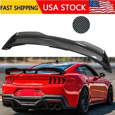 For 24 25 Ford Mustang Dh Style Carbon Fiber Rear Trunk Wickerbill Spoiler Wing