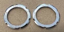 KAJITA Alloy Bottom Bracket Lock Rings Right Left 1.37 x 24 English Thread MINT