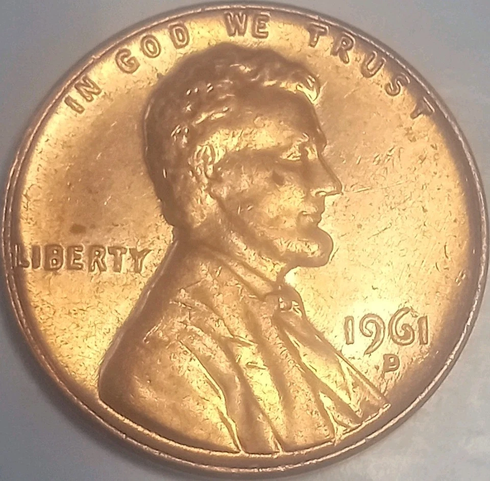 1961 D RD,RPM W/DDO (Date)Mint Error Coin,Lincoln Mem.Cent Penny, Free Shipping! - Image 2 of 4