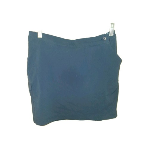 Columbia PFG Woman's Navy Blue Skort Size 8 Button Pocket Activewear