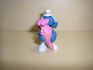 20220 Smurf with Pink School Bag Schleich Peyo W. Germany Smurfs Smurfs