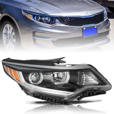 For 2016-2018 Kia Optima Projector Halogen W/O LED DRL Right Passenger Headlight
