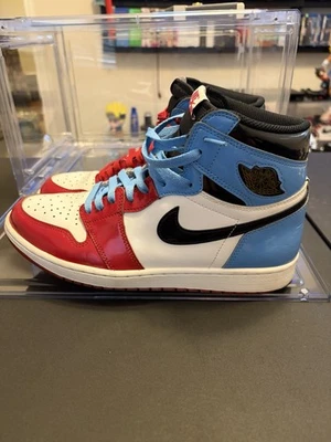 Size 10.5 - Air Jordan 1 Retro High OG “Fearless” 2019 White Red Blue CK5666-100 - Image 1 of 2