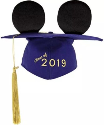 Disney Parks Class of 2019 Navy Blue Graduation Cap Tassel w