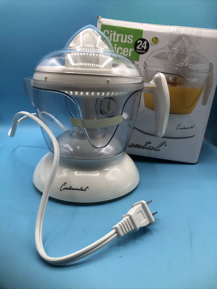 Electric Citrus Juicer, 24 oz, White - Continental