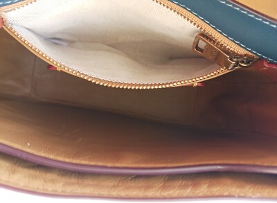 Coach 1941 Saddle Crossbody Bag Denim Blue Glovetanned Leather