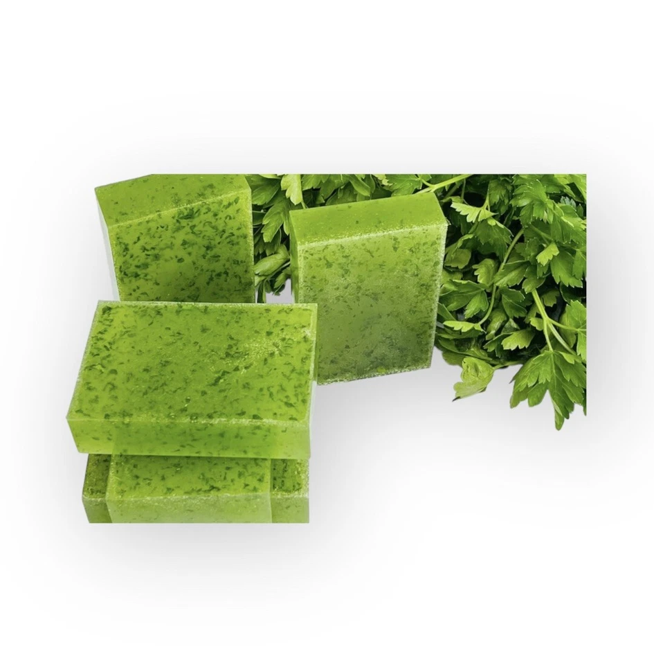 Materials: 1 Soap, Parsley, Shea butter, Jojoba oil, Glycerine Lemon Zest - Image 2 of 2