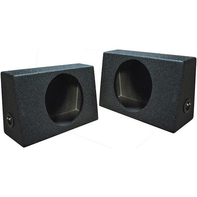 Qpower QBOMB Single 10'' Empty Woofer Box. Mounts behind seat. Sold in pairs