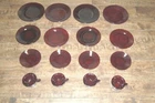 VINTAGE DEPRESSION RUBY RED DINNERWARE LOT 16 EUC