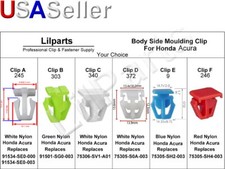 Honda Acura Body Side Moulding Protection Clip Civic Accord CR-V Pilot RL TL