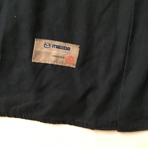 Men's MAZDA ZOOM-ZOOM Dealer Uniform Mechanic Shop Work Shirt Short Sleeve - Picture 2 of 11