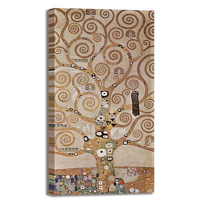 Gustav Klimt Der Baum des Lebens 1 Bild Druck Leinwand Gemälde Rahmen Wohnkultur