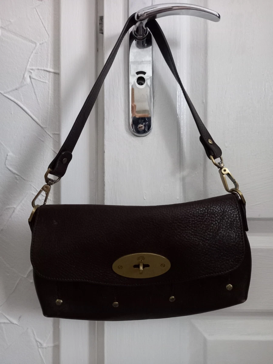 Vintage Mulberry Baby brown Leather Hand Bag Shoulder Bag Made in England