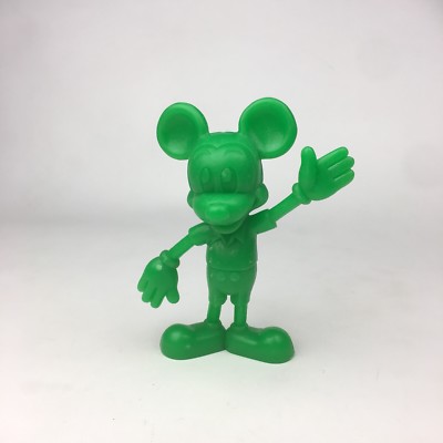 Louis Marx Disney Green Mickey Mouse Standing Wave Plastic Figurine Vintage 1971