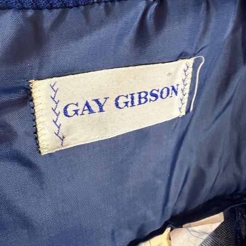 Vintage Maxi Neckholder Kleid Gay Gibson 70er 70er Designer Mod Geometrisch XS - Bild 4 von 7