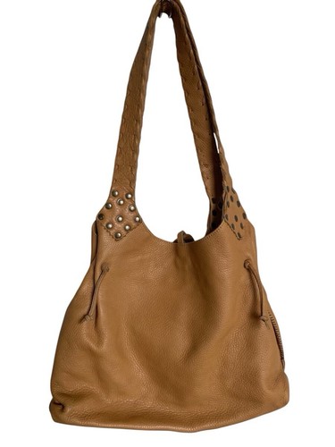 Carla Mancini Genuine Leather Shoulder Bag/Tote Boho Brown - Picture 2 of 9