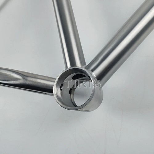 TIRIS CR6 Titanium Gravel Bike Frame Integrated Full Internal Cable Routing 700C - Picture 9 of 17