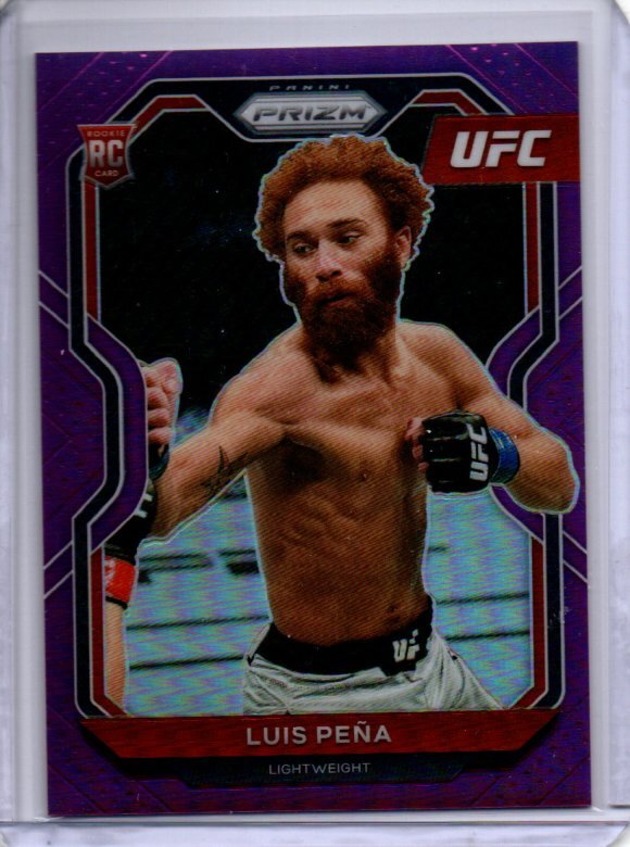 LUIS PENA 2021 PANINI PRIZM UFC PURPLE PRIZM RC #D 79/149