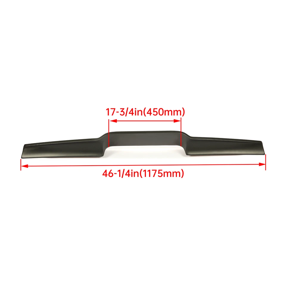 Truck Cab Roof Spoiler Fits 2014-2019 GMC Sierra 1500 2500 3500 Crew Double Cab - Image 3 of 4